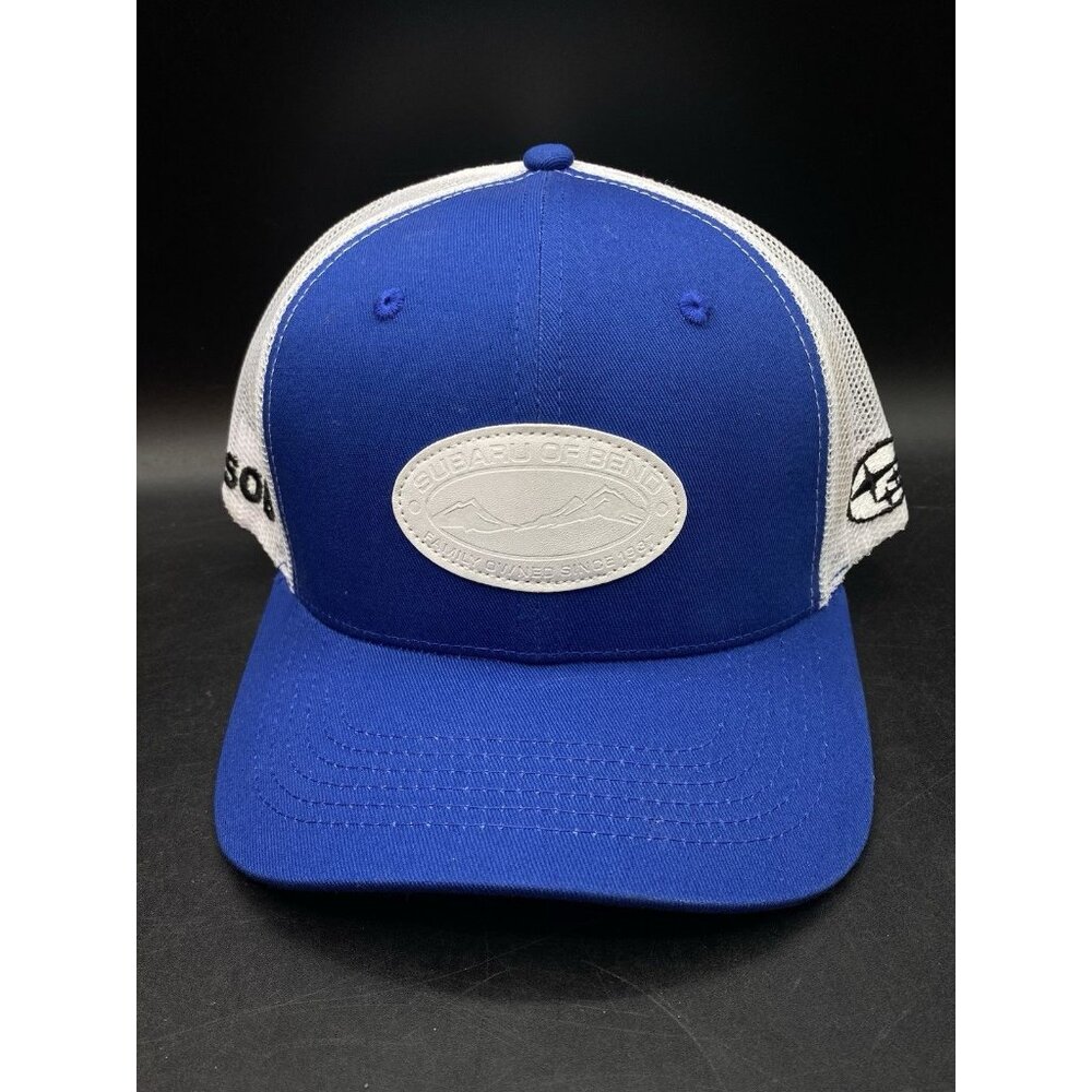 SOB Subaru Of Bend Central Oregon Blue White Trucker Hat New